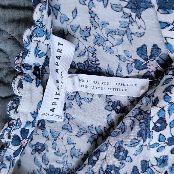 Apiece Apart Los Altos Floral Navy Top Size 2 - Picture 5 of 10